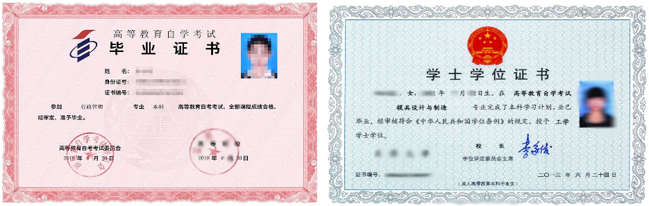 山東成人教育(自考、成考、網(wǎng)教和開放大學(xué))畢業(yè)證書與學(xué)位證書樣本