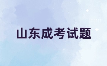 2024年山東成考高起點《語文》古詩詞專項練習題及答案2-1